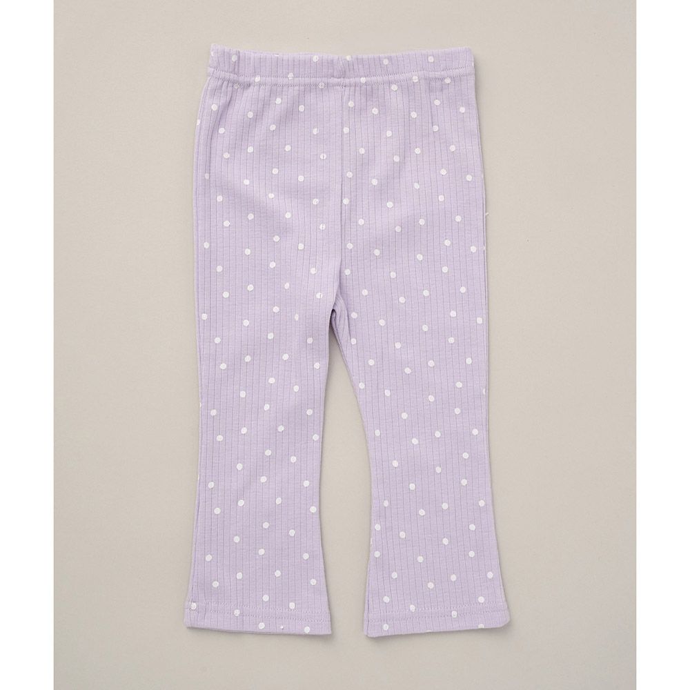 Lily & Jack - 3pc-Set - Top, Leggings And Headband - Purple/White