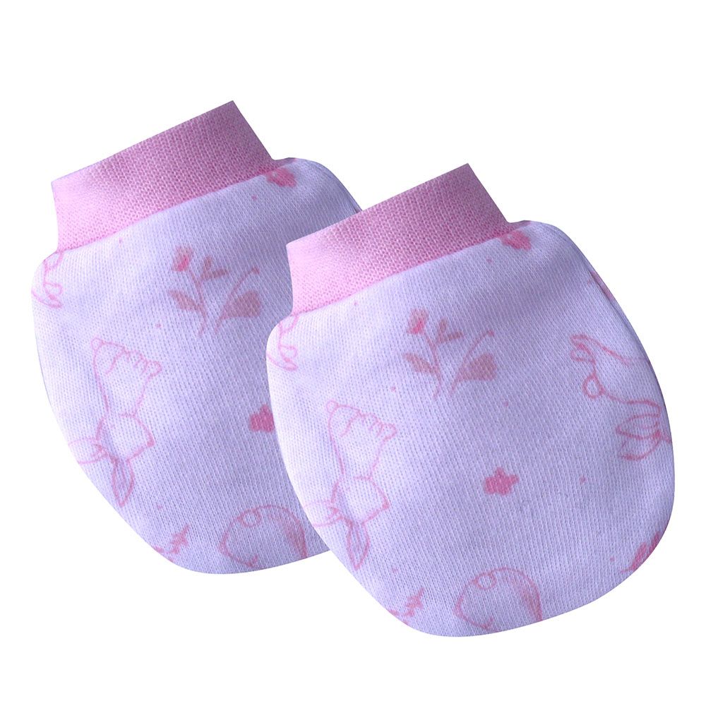 Rock A Bye Baby - 5pc-Set - Baby Girl Bunny Gift Set - White/Pink