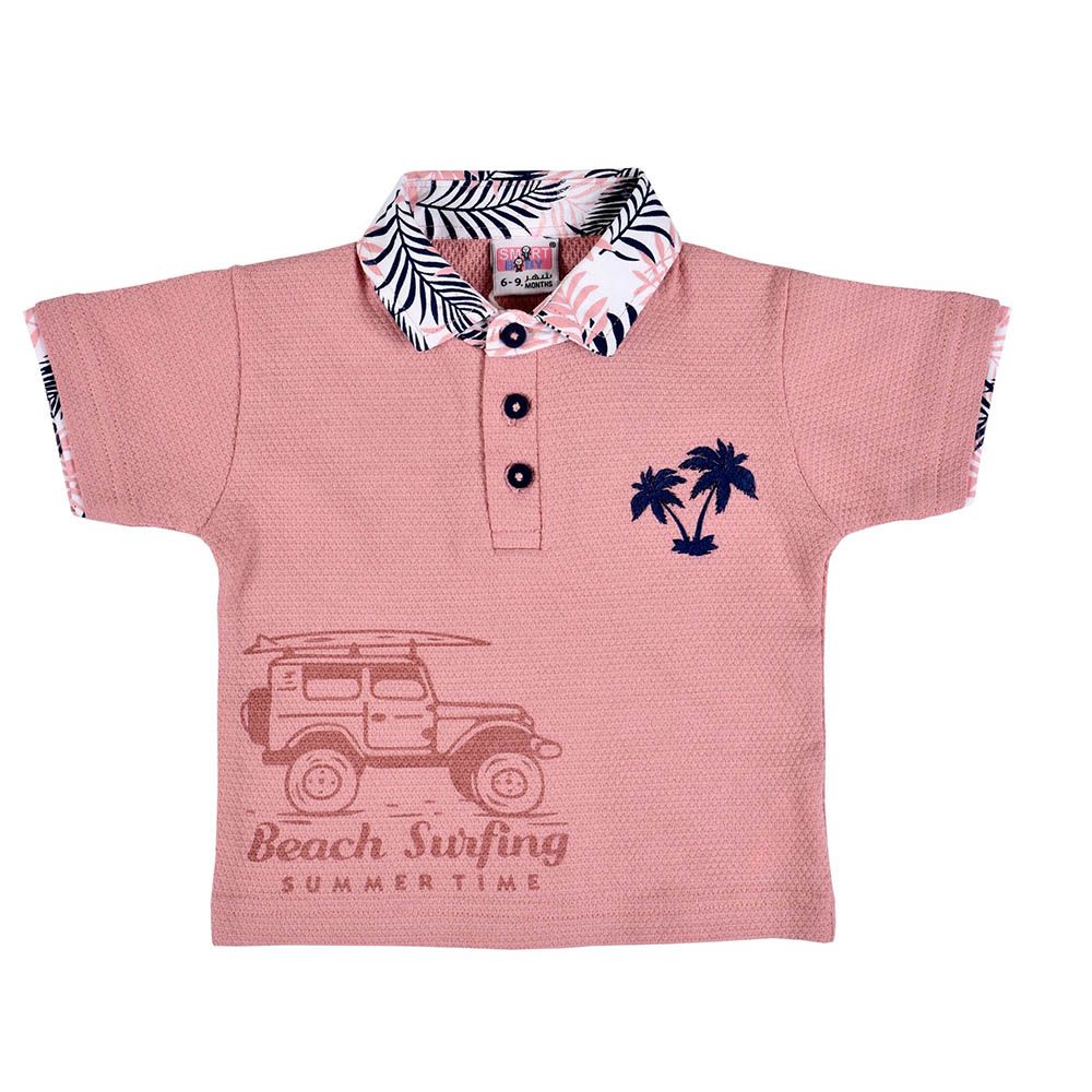 Smart Baby - 2pc-Set - Polo T-Shirt w/ Bermuda Shorts - Onion