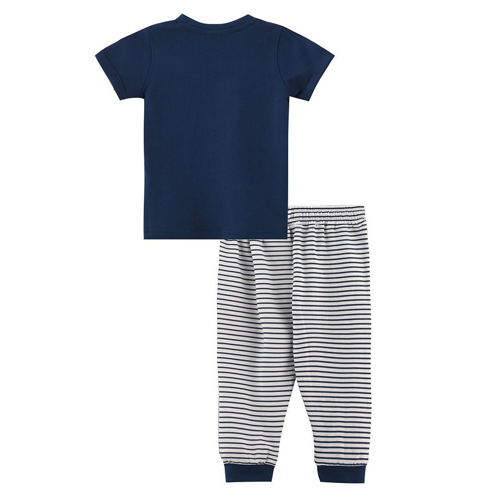 Smart Baby - 2pc-Set - Baby Boy T-Shirt w/ Pants - Blue