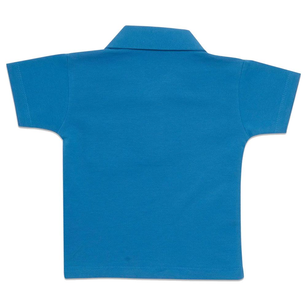 Little Kangaroos - Baby Boy Half Sleeve Polo T-Shirt - Royal Blue