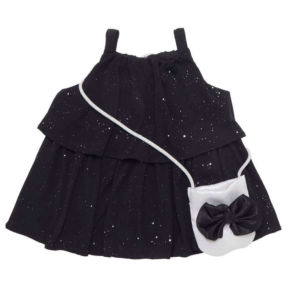 Little Kangaroos - 2pc-Set - Girl Sleeveless Top w/ Bag - Black