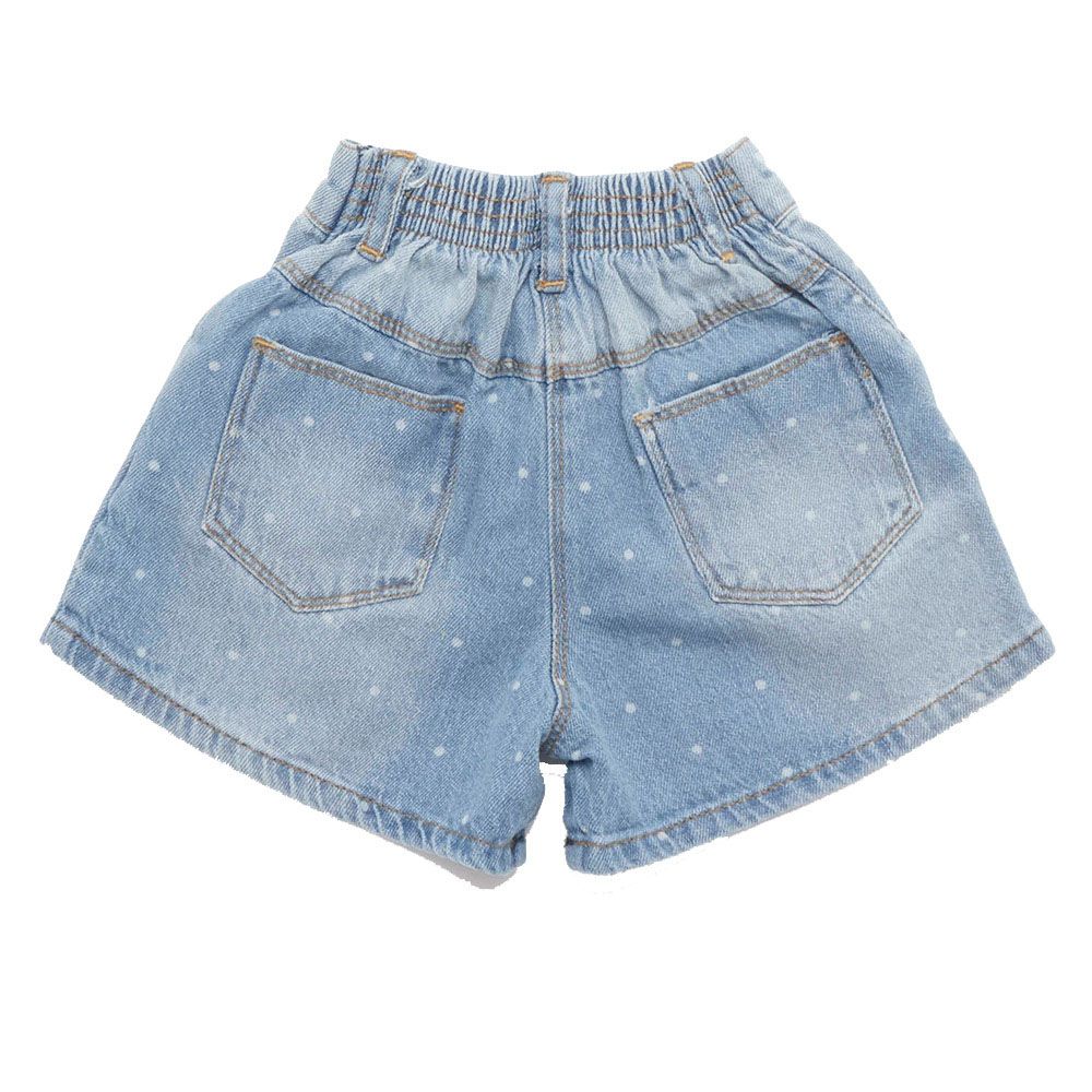 Little Kangaroos - Girl Semi Elastic Denim Shorts - Light Blue Wash