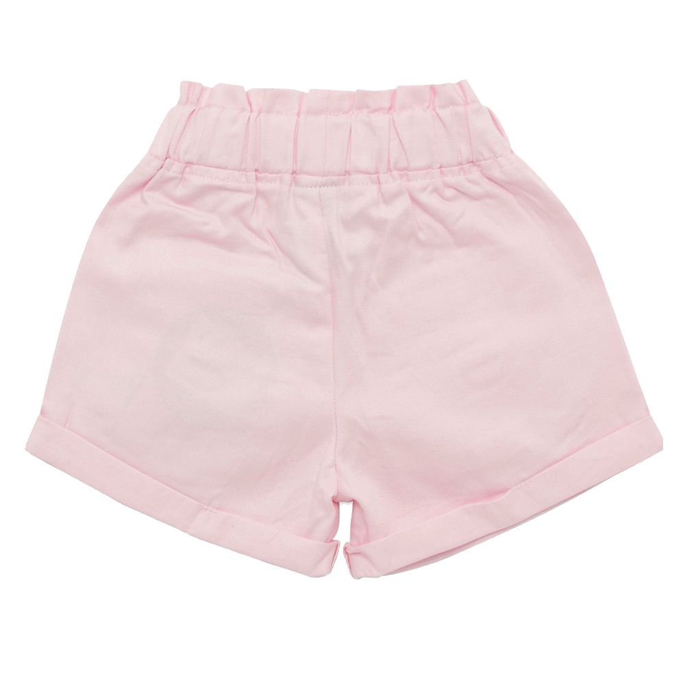 Little Kangaroos - Girl Full Elastic Shorts - Baby Pink