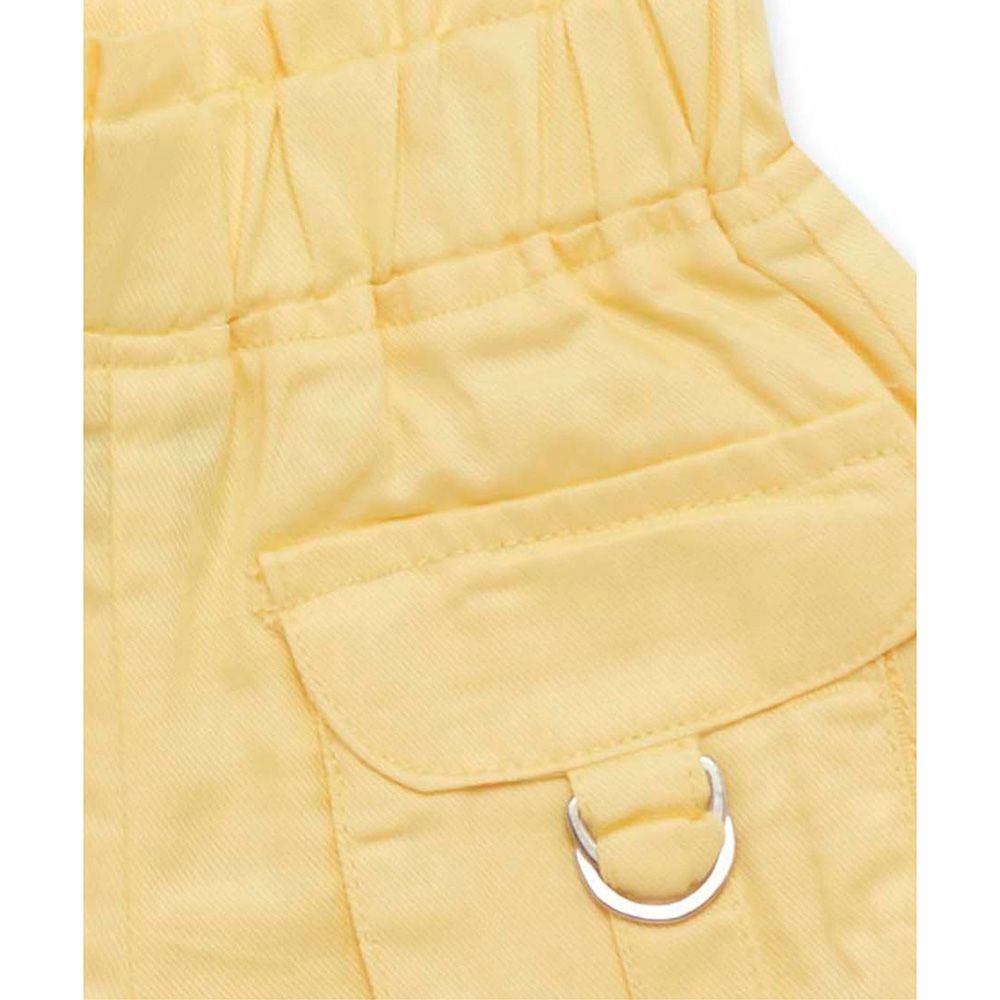 Little Kangaroos - Girl Full Elastic Shorts - Yellow