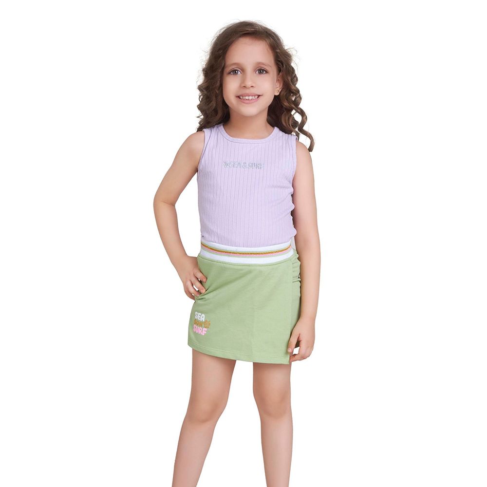 Little Kangaroos - Girl Full Elastic Skort - Pista