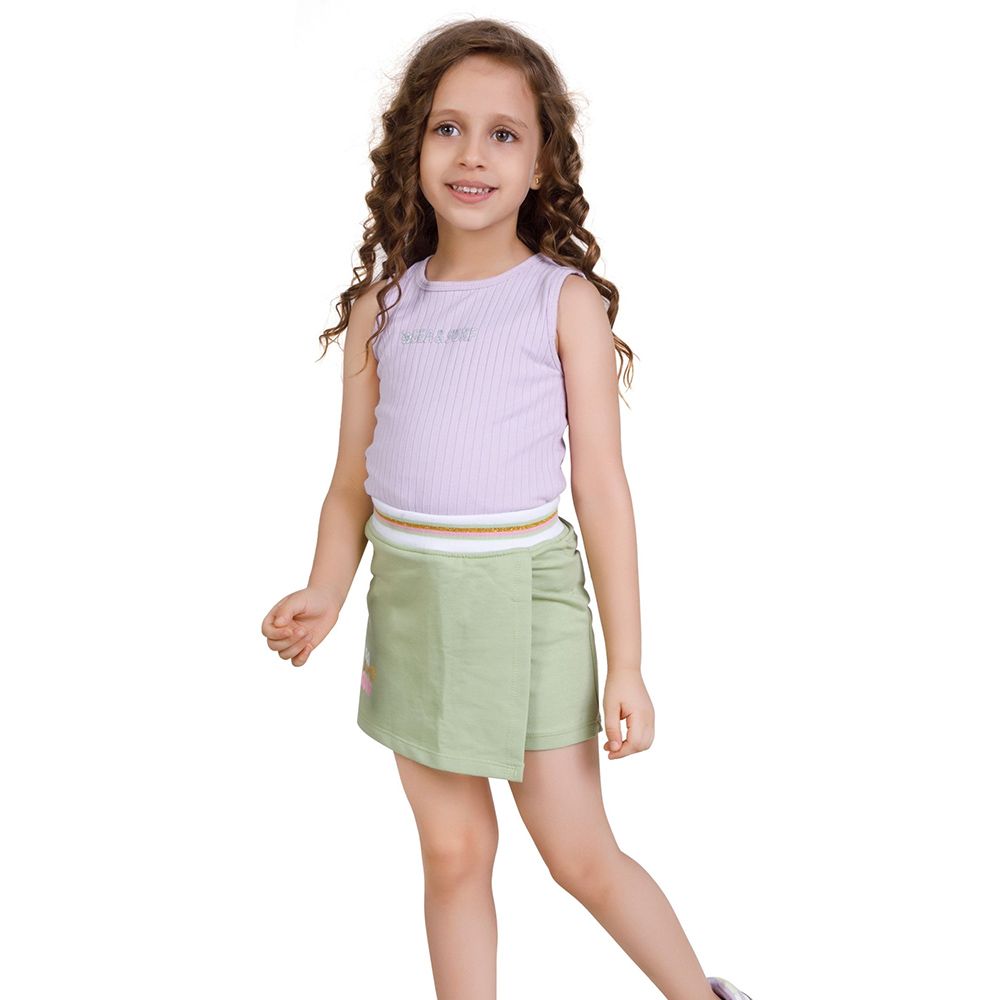 Little Kangaroos - Girl Full Elastic Skort - Pista