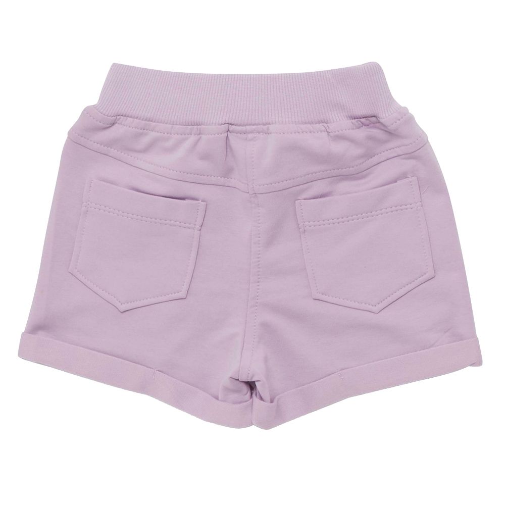 Little Kangaroos - Girl Full Elastic Shorts - Purple