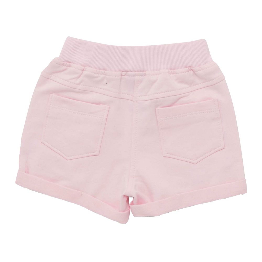 Little Kangaroos - Girl Full Elastic Shorts - Ballet Pink