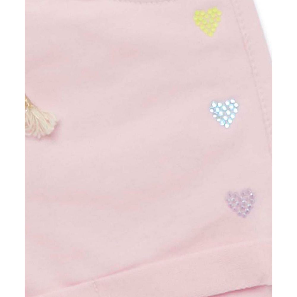 Little Kangaroos - Girl Full Elastic Shorts - Ballet Pink