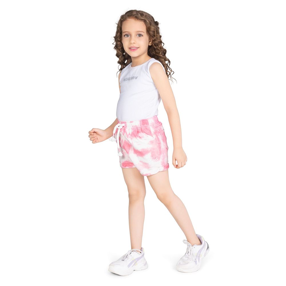 Little Kangaroos - Girl Full Elastic Shorts - Pink