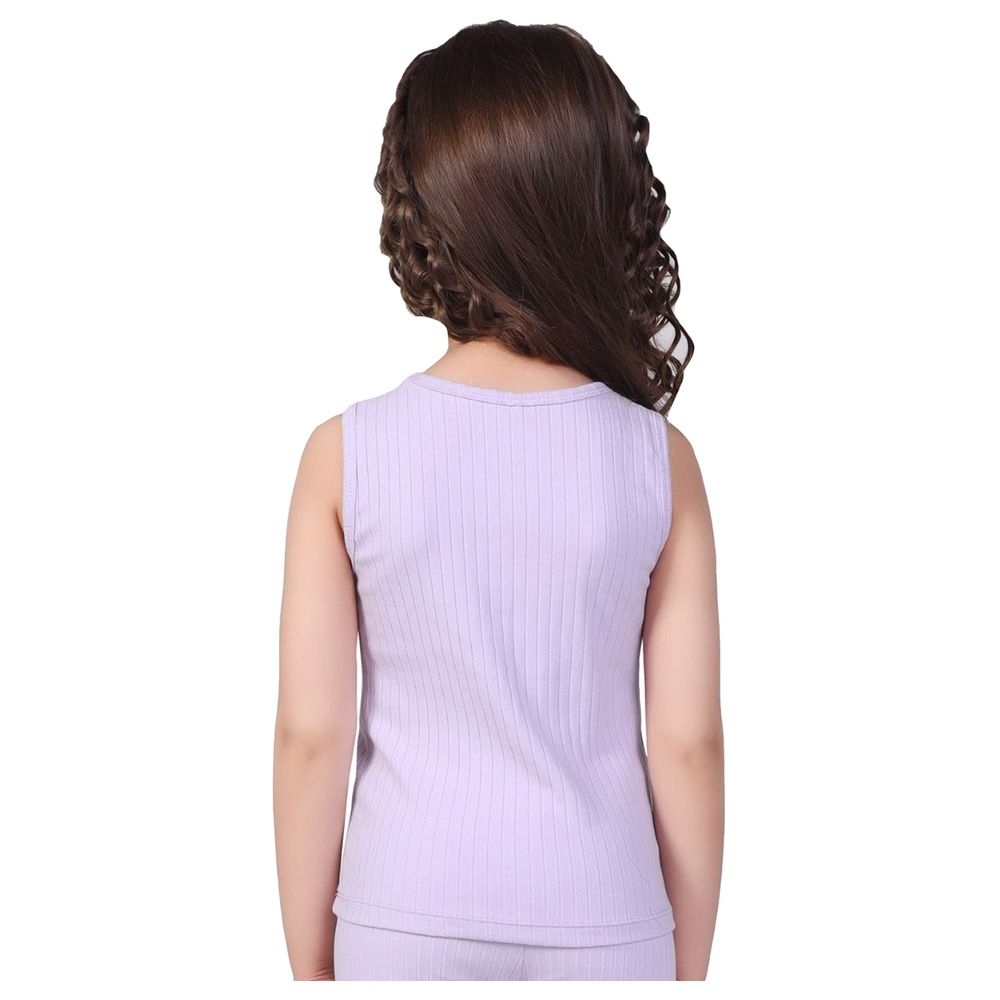 Little Kangaroos - Girl Round Neck Sleeveless T-Shirt - Orchid