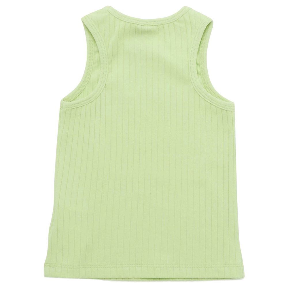 Little Kangaroos - Girl Round Neck Sleeveless T-Shirt - Lime Green