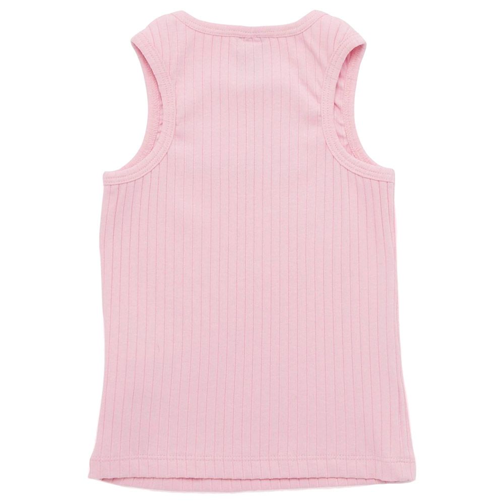 Little Kangaroos - Girl Round Neck Sleeveless T-Shirt - Pink