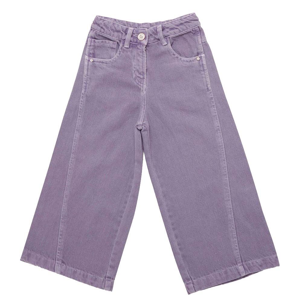 Little Kangaroos - Girl Semi Elastic Wide Legged Pants - Purple