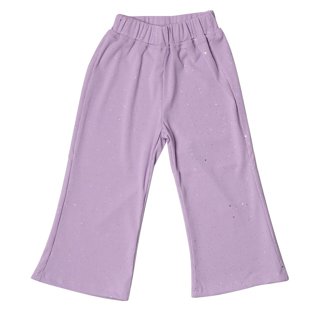 Little Kangaroos - Girl Elasticated Palazzo - Purple