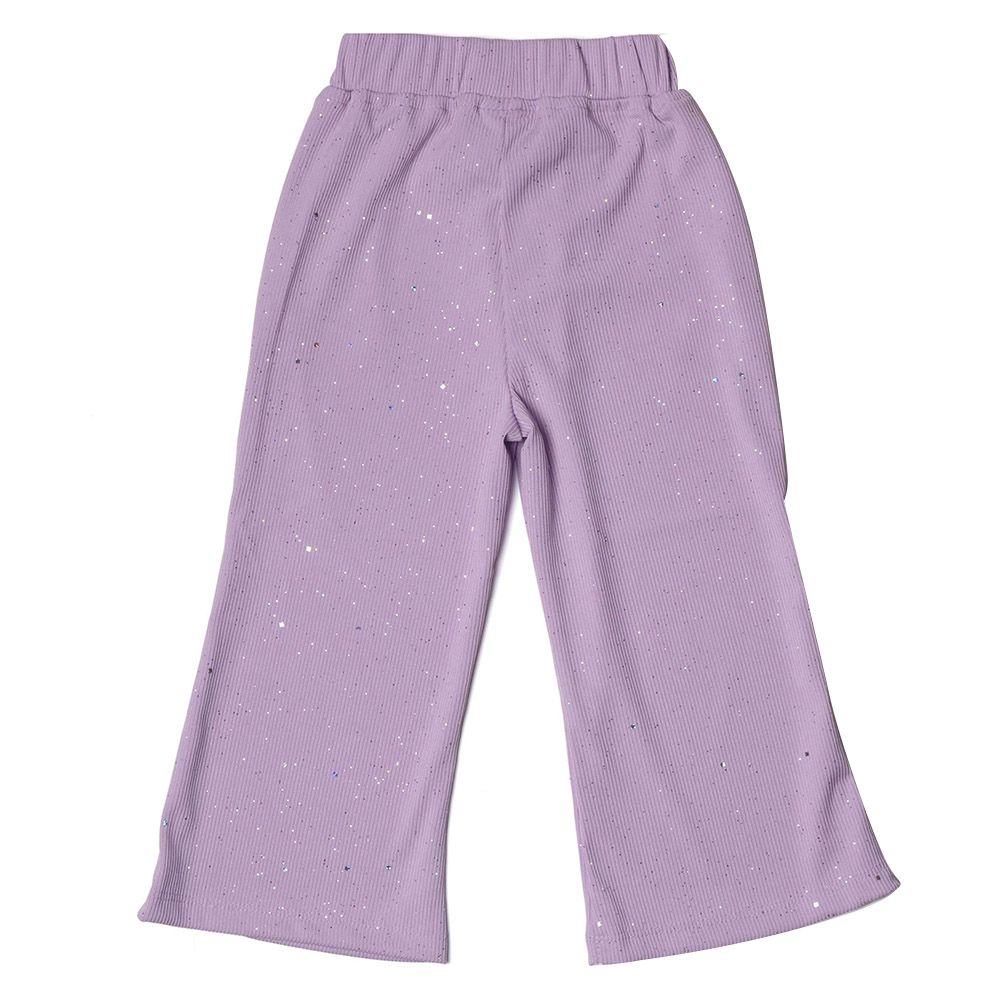 Little Kangaroos - Girl Elasticated Palazzo - Purple