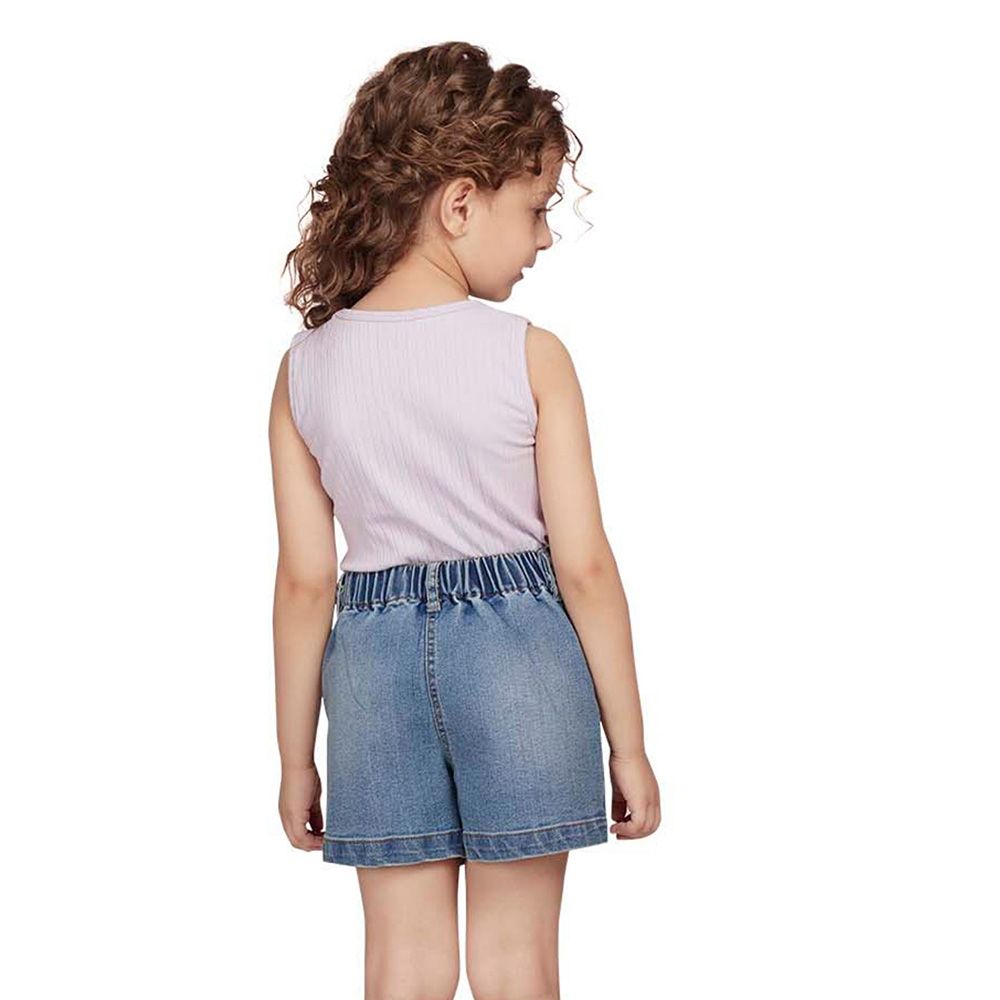 Little Kangaroos - Girl Denim Skort - Light Blue