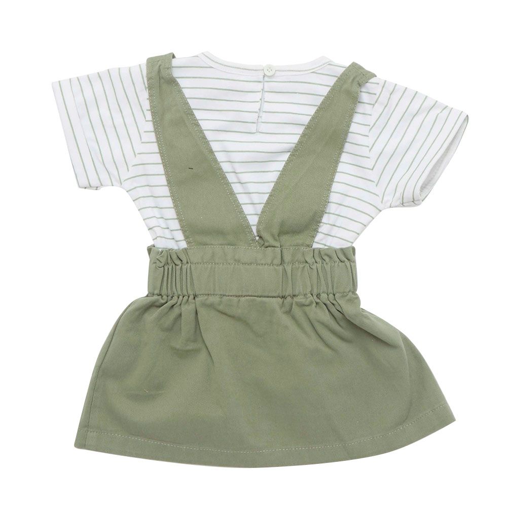 Little Kangaroos - 2pc-Set - Baby Girl T-Shirt & Dress - Pista