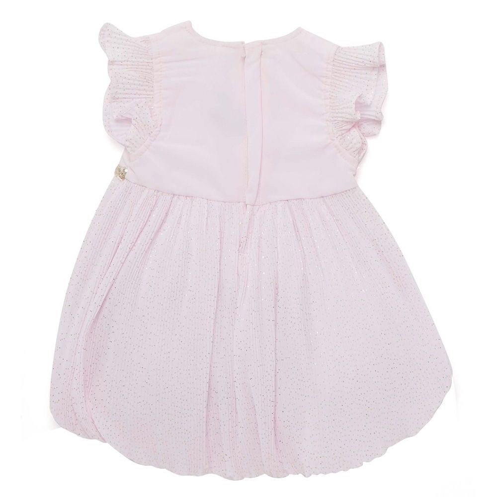 Little Kangaroos - Baby Girl Flare Sleeve A-Line Dress - Pink