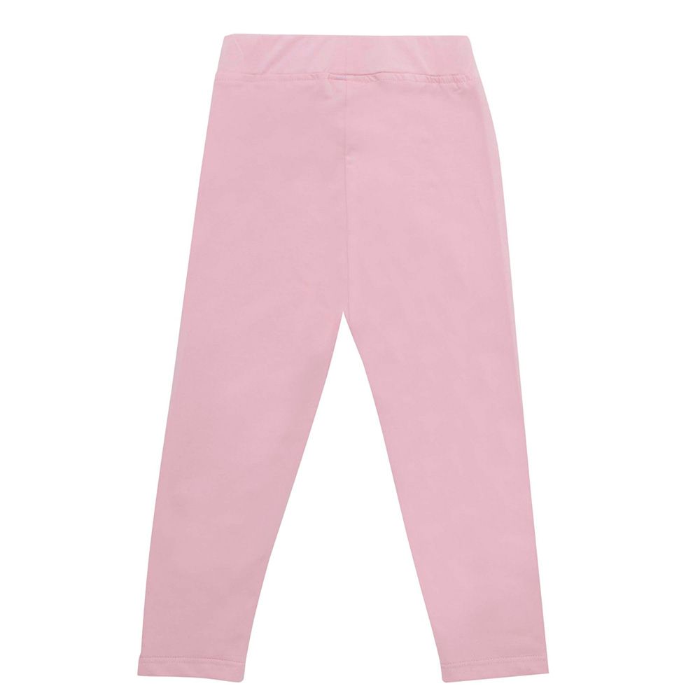 Little Kangaroos - Girl Plain Elasticated Leggings - Pink