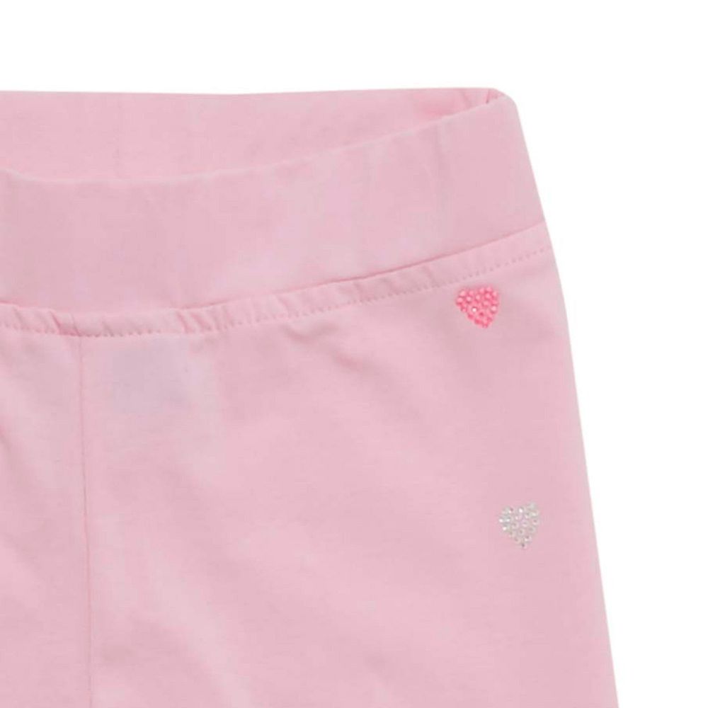 Little Kangaroos - Girl Plain Elasticated Leggings - Pink