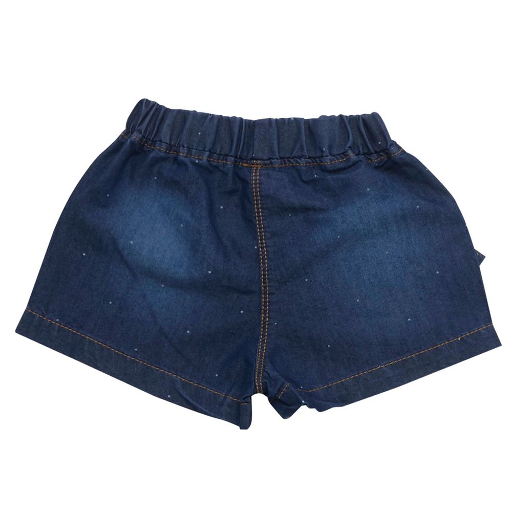 Little Kangaroos - Baby Girl Denim Shorts - Dark Blue Wash