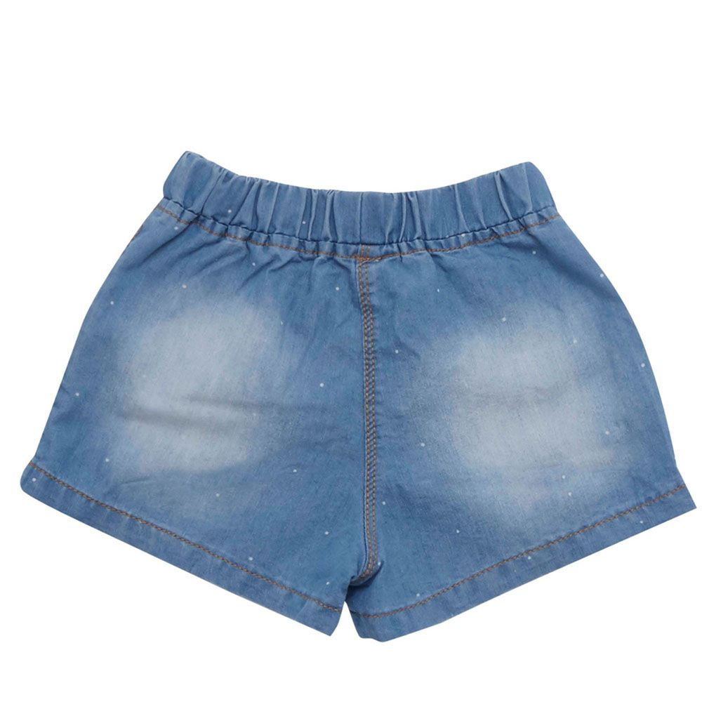 Little Kangaroos - Baby Girl Denim Shorts - Light Blue Wash