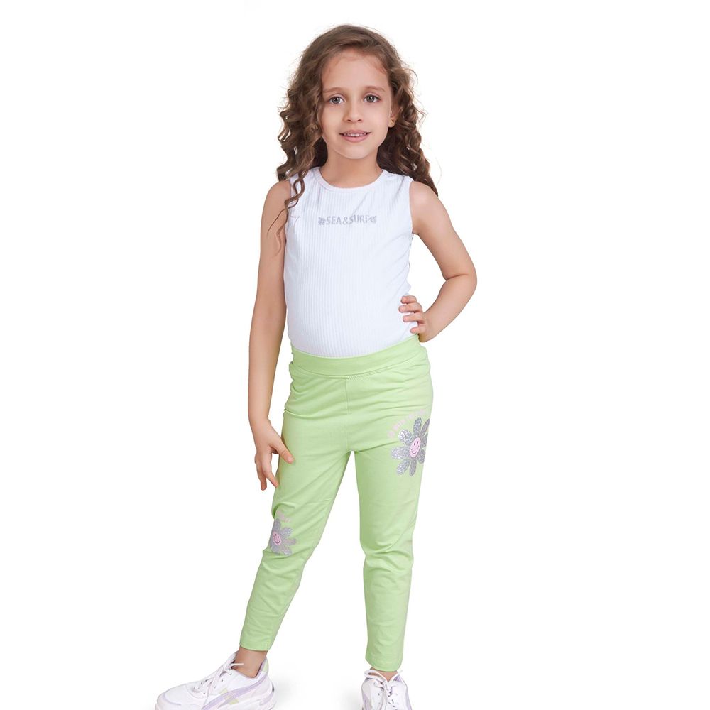 Little Kangaroos - Girl Leggings - Mint