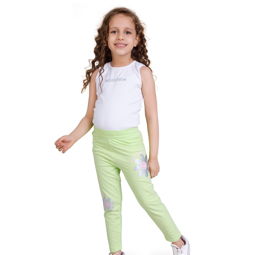 Little Kangaroos - Girl Leggings - Mint