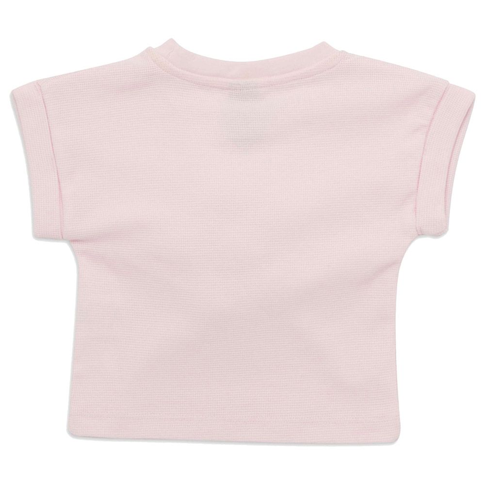 Little Kangaroos - Baby Girl Round Neck T-Shirt - Baby Pink