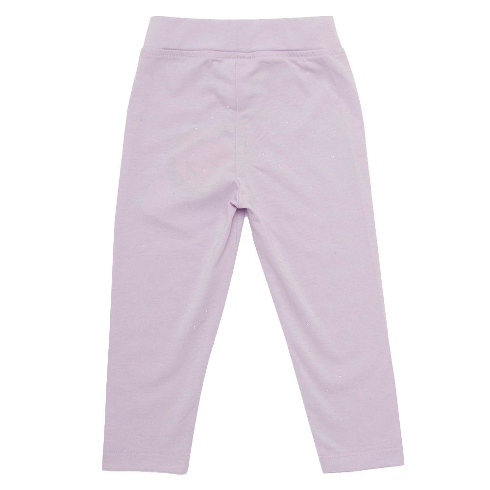 Little Kangaroos - Girl Solid Leggings - Purple