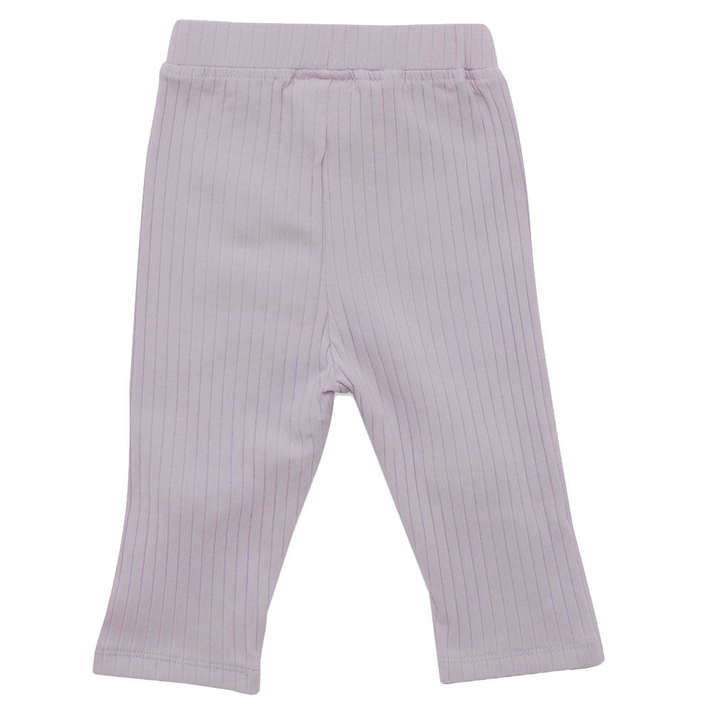 Little Kangaroos - Baby Girl Full Elastic Leggings - Purple