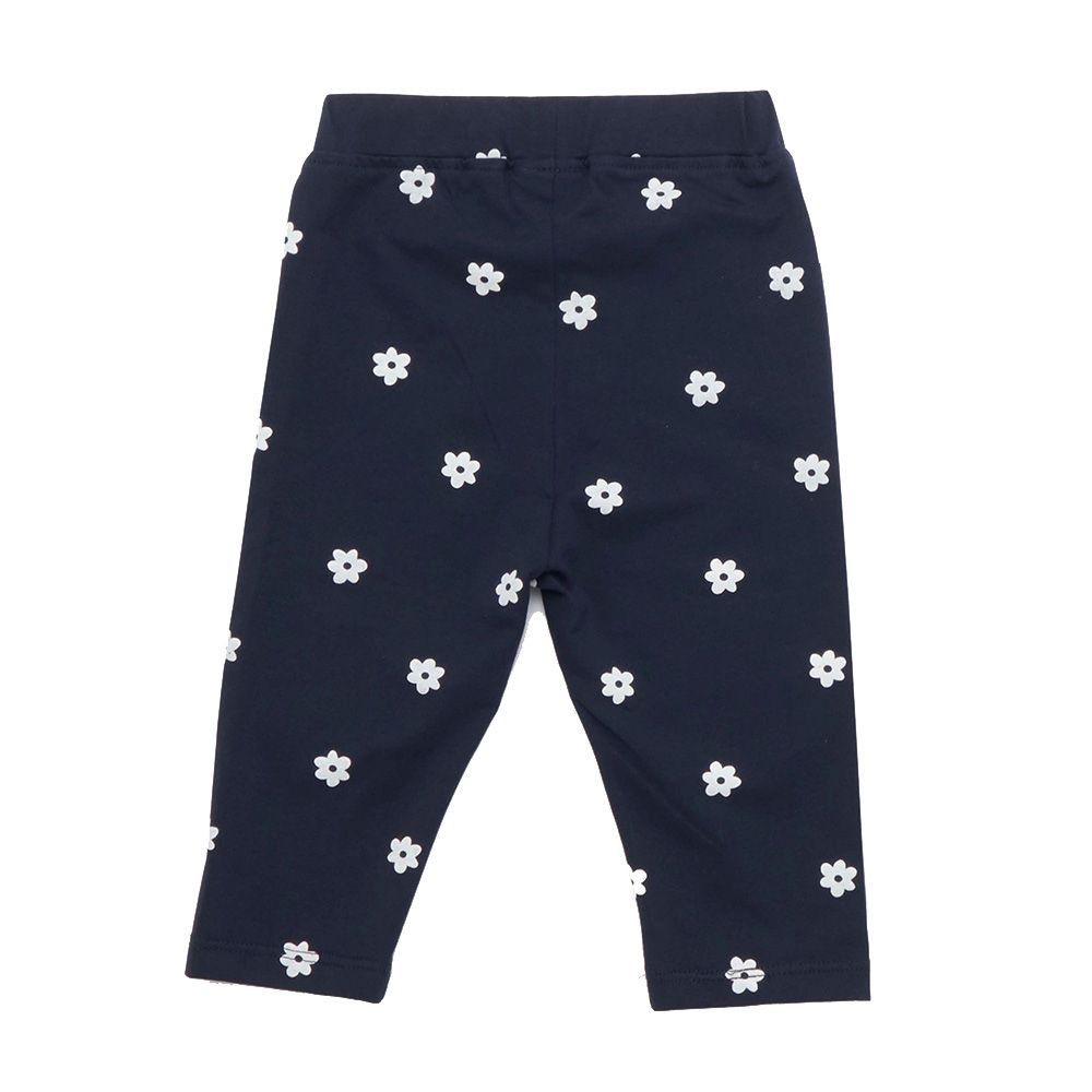 Little Kangaroos - Baby Girl Printed Leggings - Navy