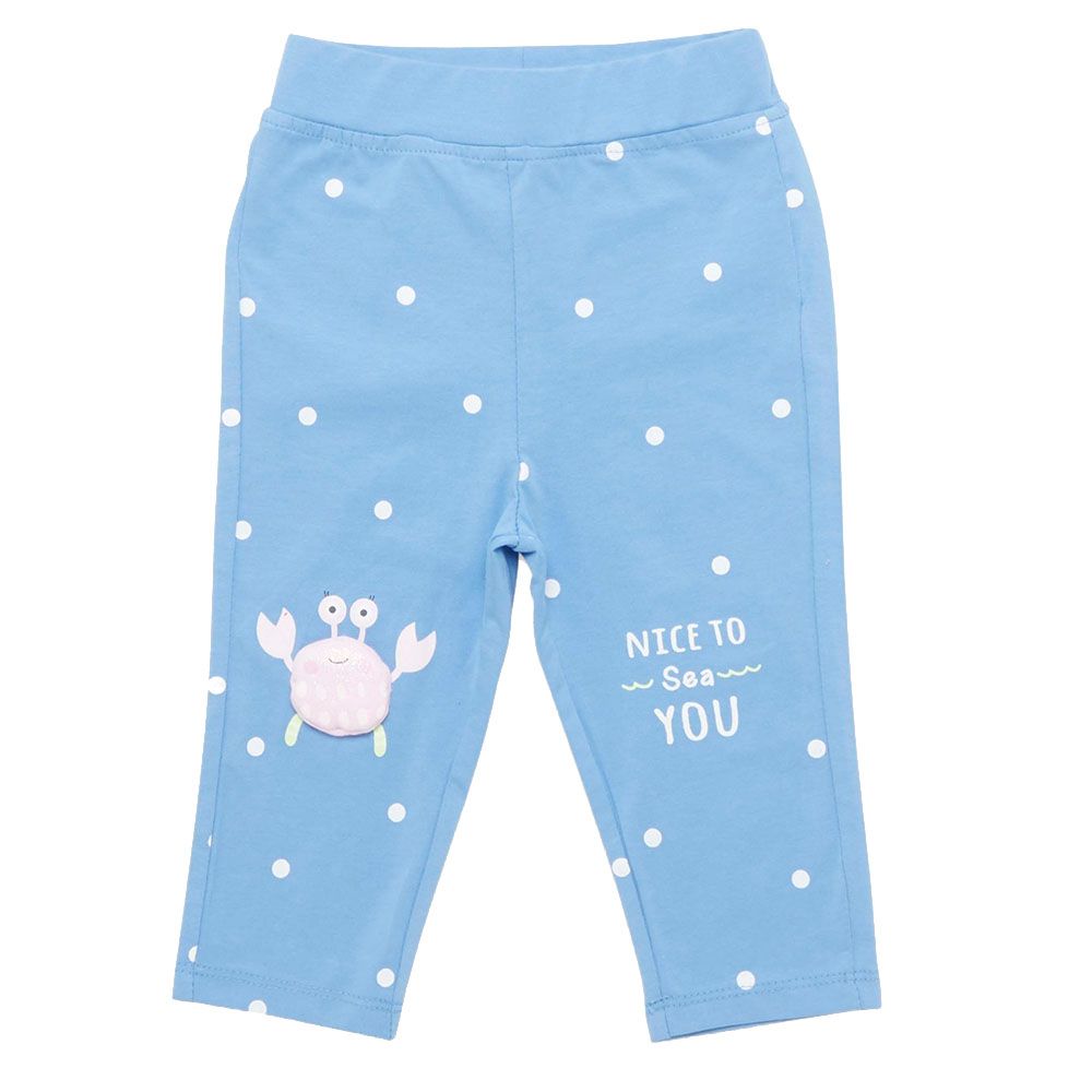 Little Kangaroos - Baby Girl Leggings - Royal Blue