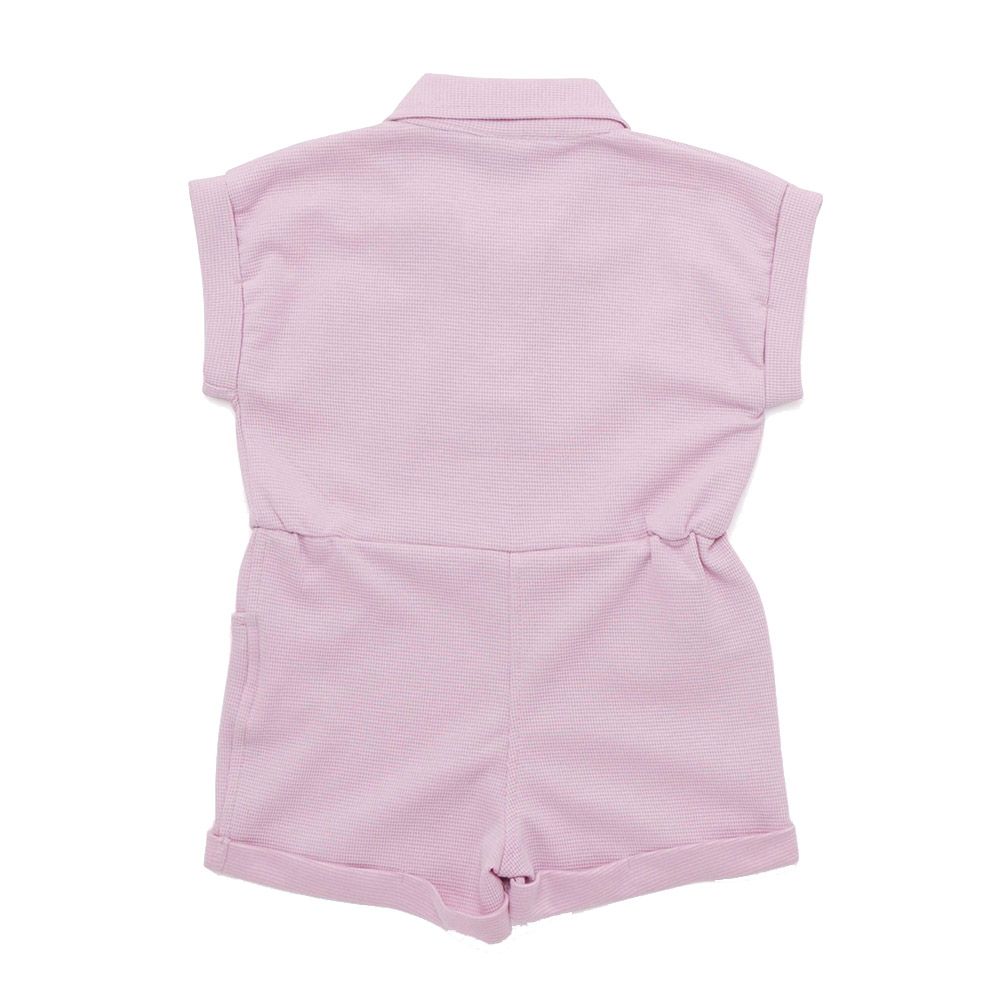 Little Kangaroos - Baby Girl Knitted Jumpsuit - Ballet Pink