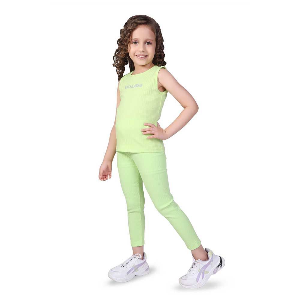 Little Kangaroos - Girl Knitted Leggings - Mint