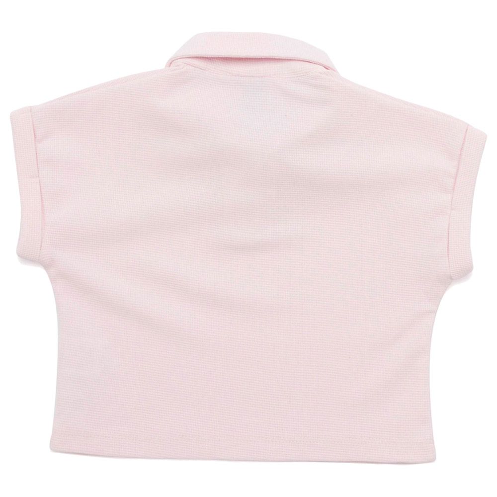 Little Kangaroos - Girl Half Sleeve Polo T-Shirt - Pink