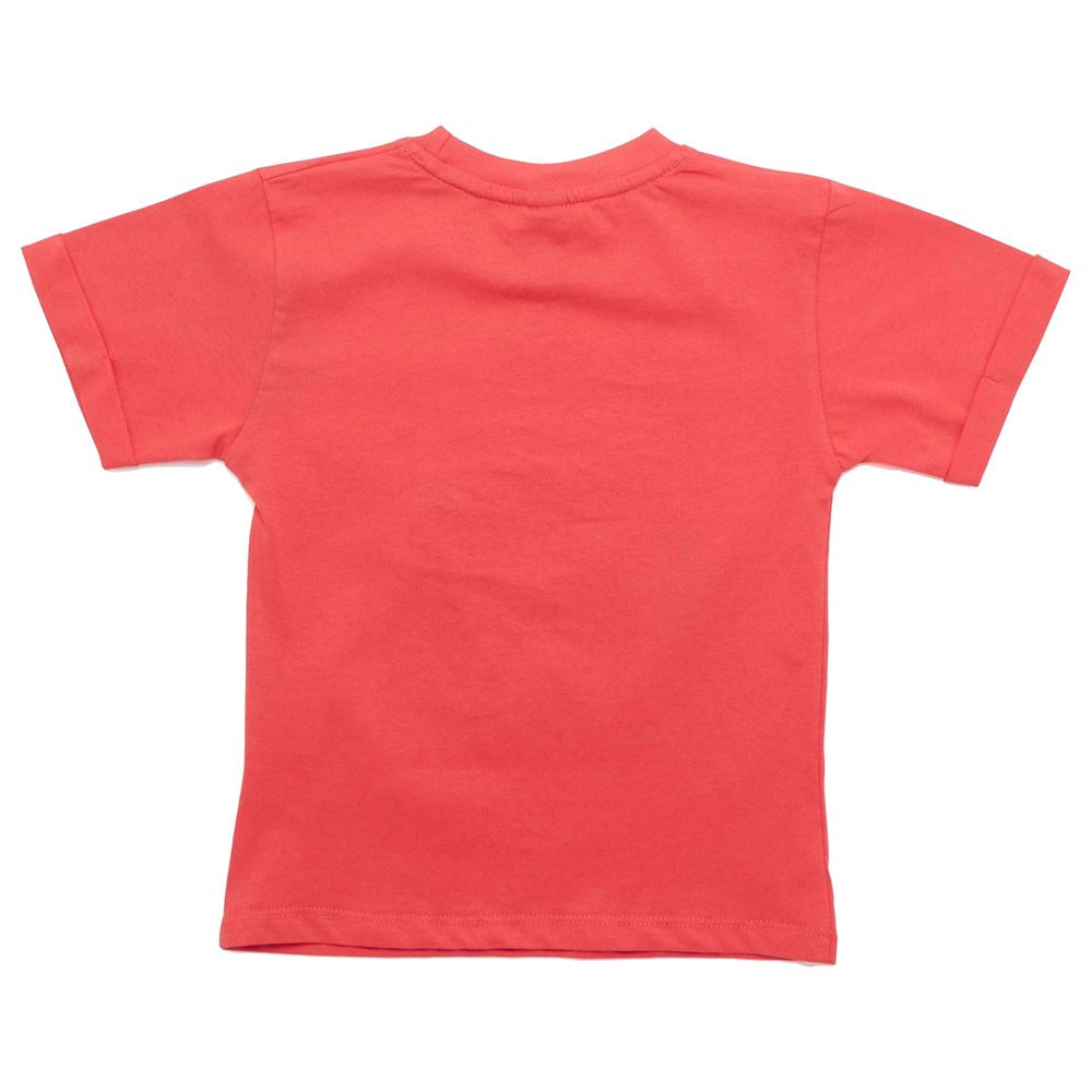 Little Kangaroos - Boy Little Dude T-Shirt - Coral