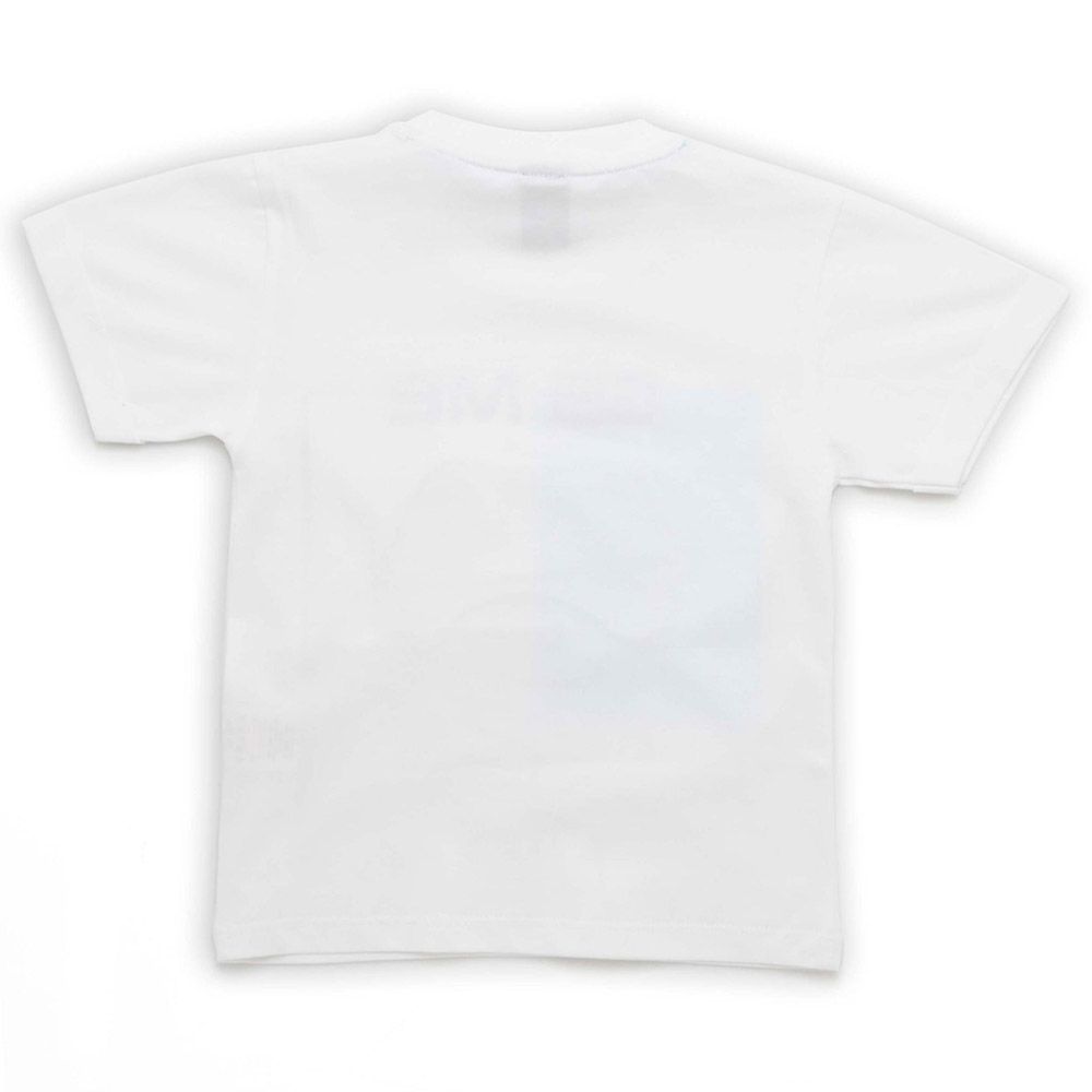 Little Kangaroos - Boy Round Neck Half Sleeve Game On T-Shirt - White