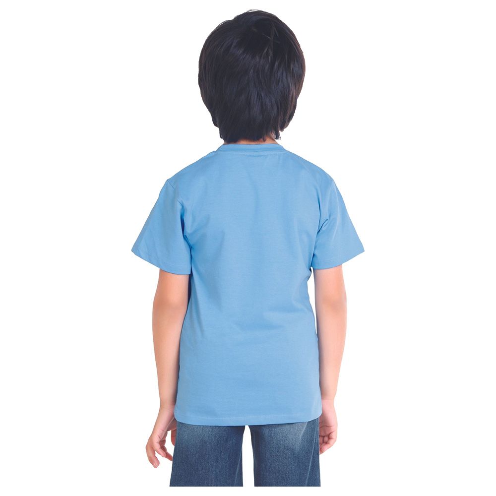 Little Kangaroos - Boy Digital Print T-Shirt - Bigal Blue