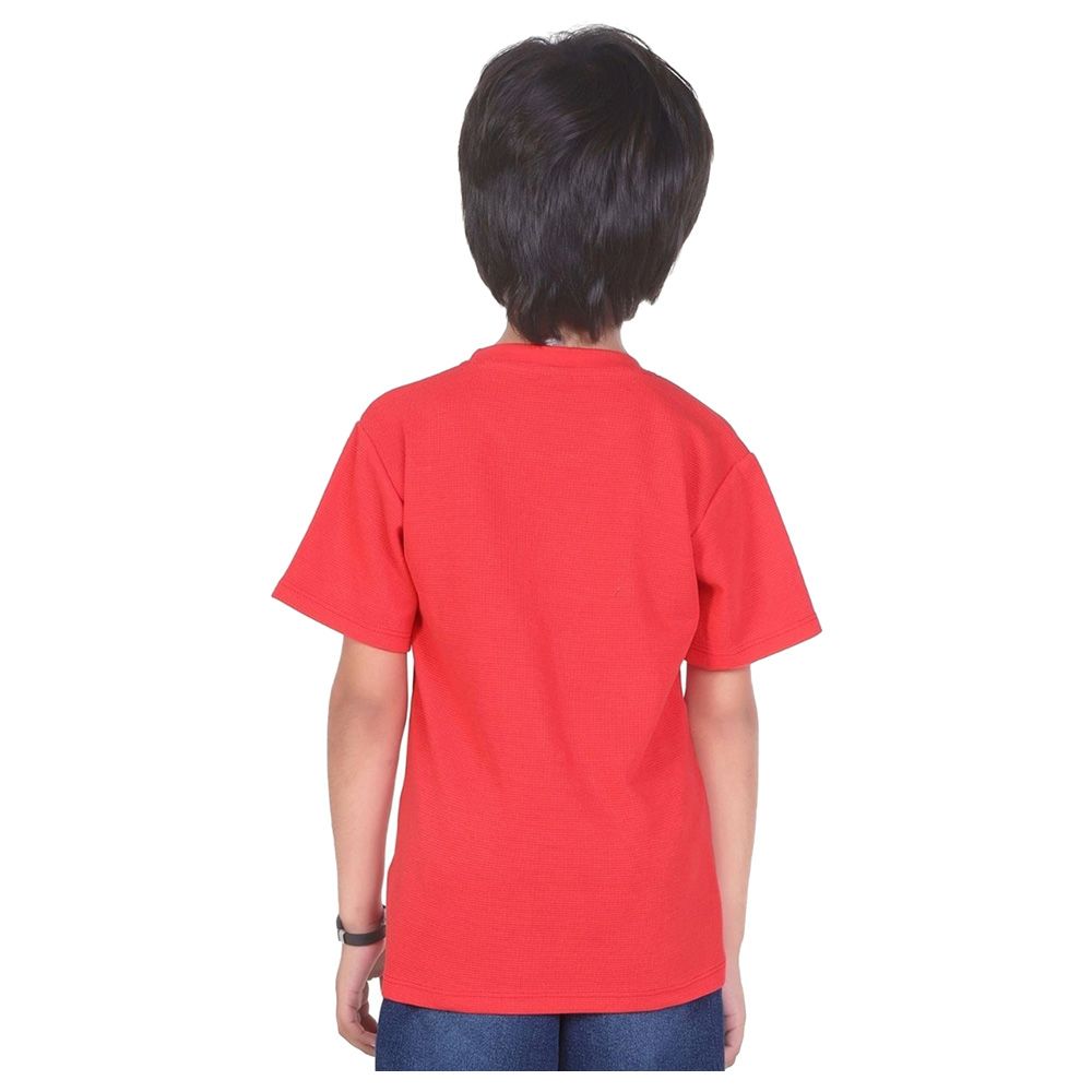 Little Kangaroos - Boy Surf & Shark T-Shirt - Red