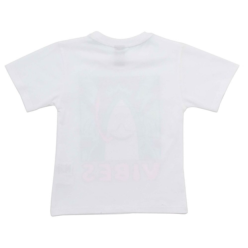 Little Kangaroos - Boy Half Sleeve Summer Bear Camp T-Shirt - White