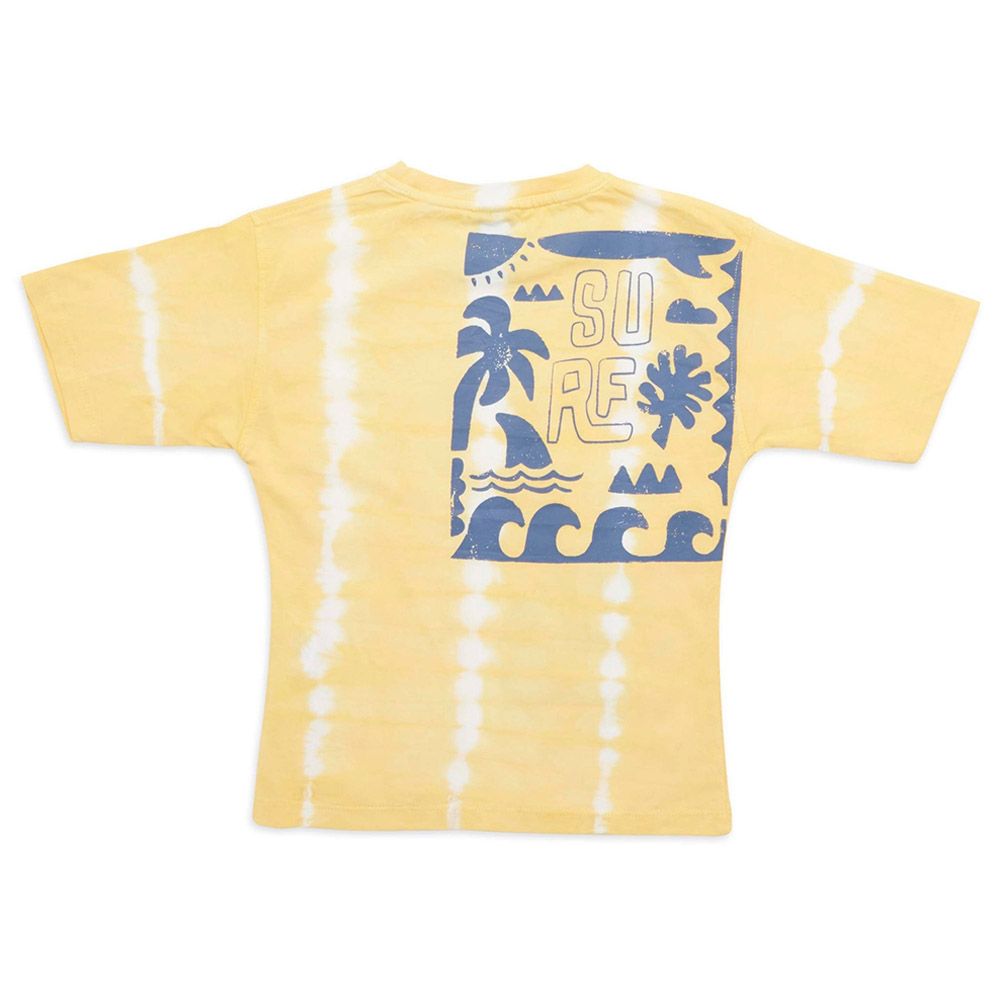 Little Kangaroos - Boy Round Neck Half Sleeve Surfvibe T-Shirt - Mango