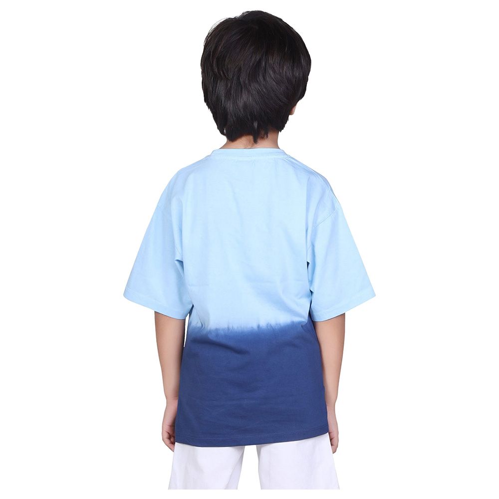 Little Kangaroos - Boy Half Sleeve Drop Shoulder T-Shirt - Blue