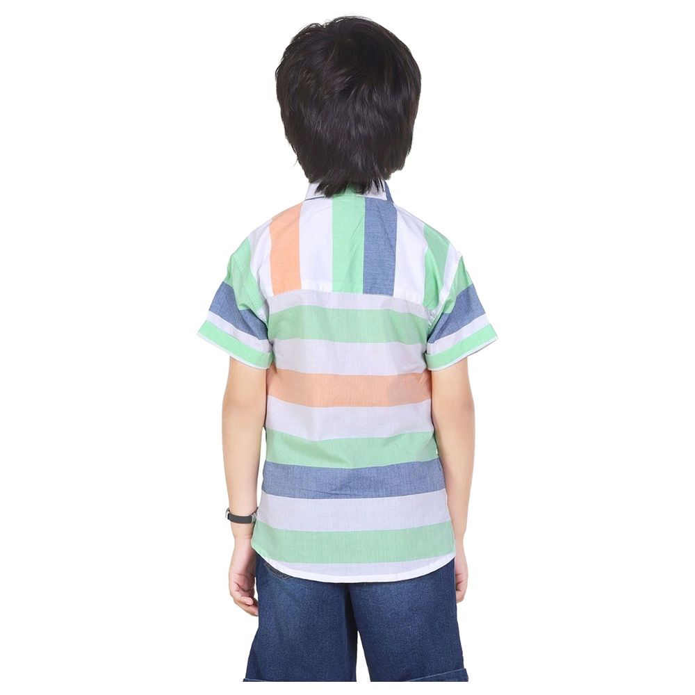 Little Kangaroos - Boy Striped Shirt - Orange