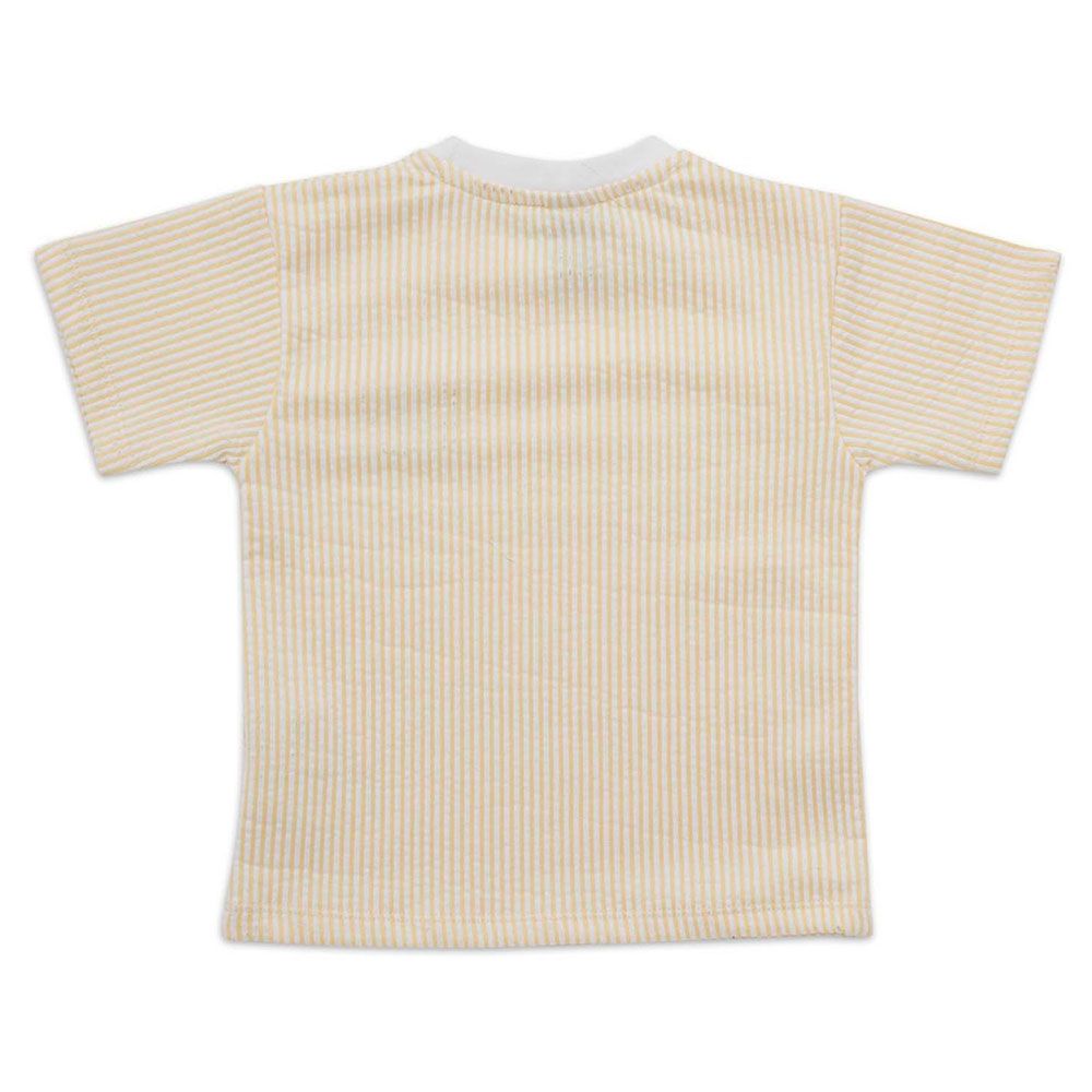 Little Kangaroos - Boy Round Neck T-Shirt - Lemon