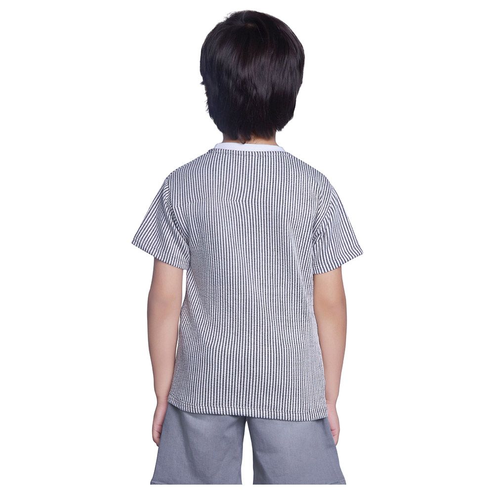 Little Kangaroos - Boy Round Neck T-Shirt - Grey