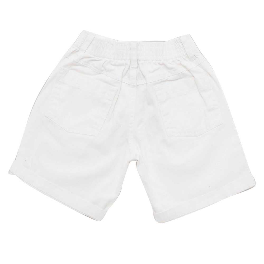 Little Kangaroos - Boy Denim Shorts - White