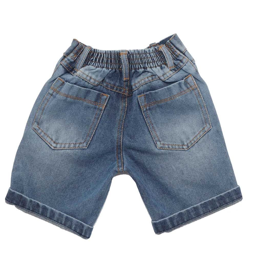 Little Kangaroos - Boy Semi Elasticated Denim Shorts - Light Blue